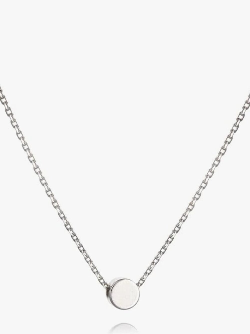 Annika Bella Tiny Bead Dot Charm Choker Necklace - 925 Sterling Silver, Like New